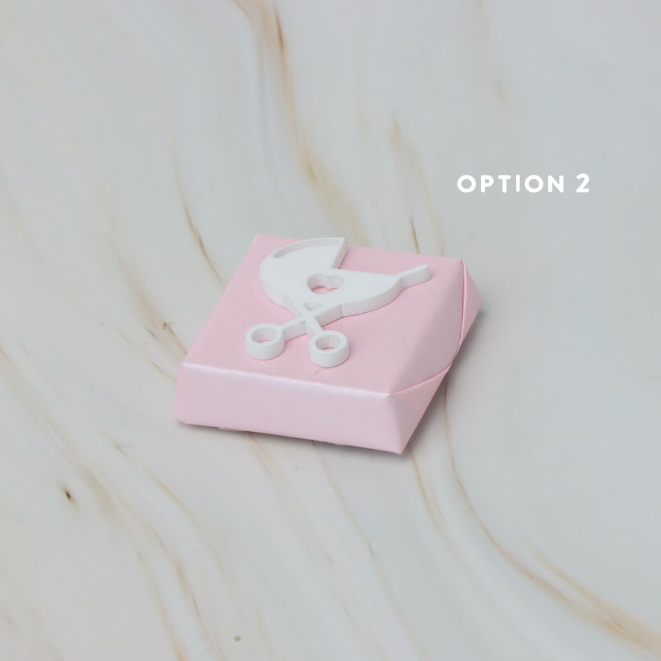 Baby acrylic stroller decorated premium chocolate