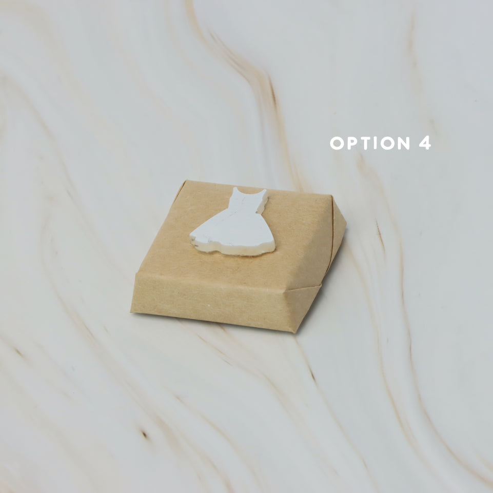 Baby girl acrylic dress decorated premium chocolate