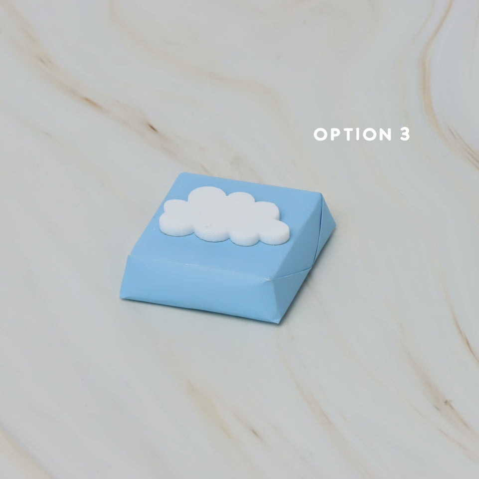 Baby acrylic cloud decorated premium chocolate