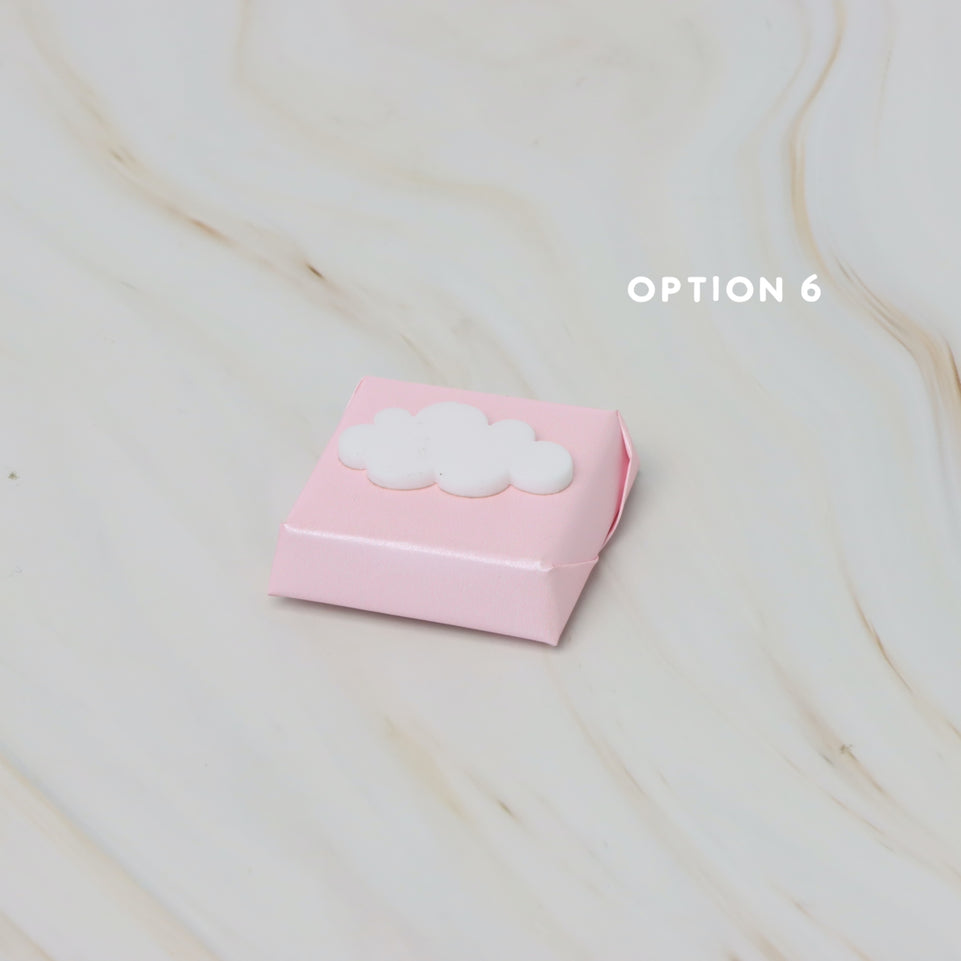 Baby acrylic cloud decorated premium chocolate