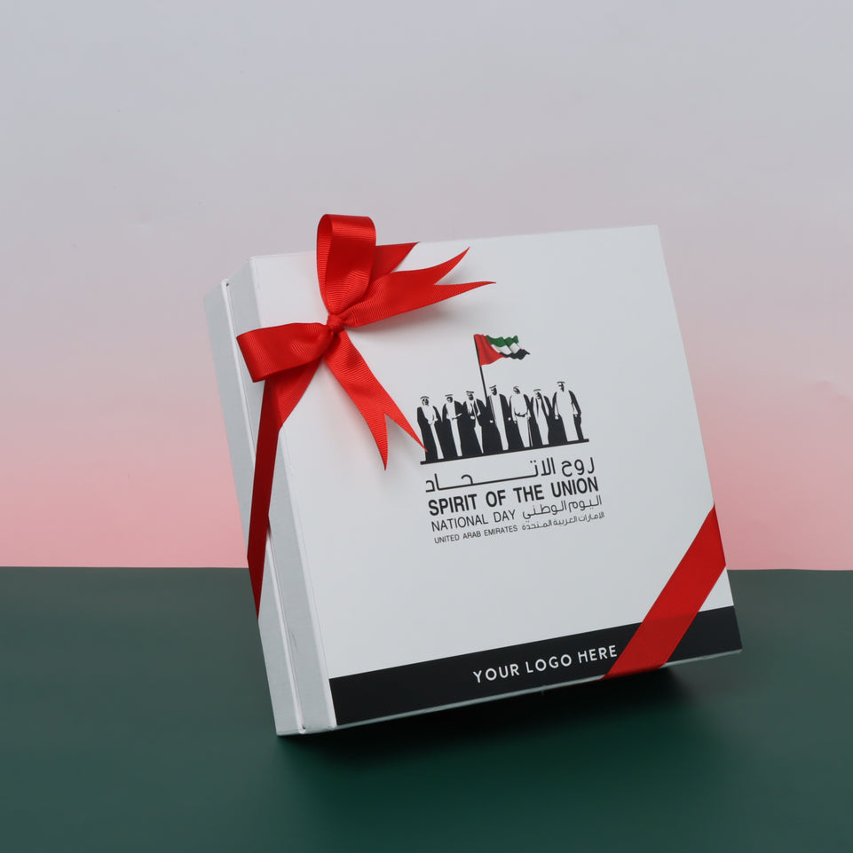 Spirit of the union national day designed premium chocolate 2-layer hard box