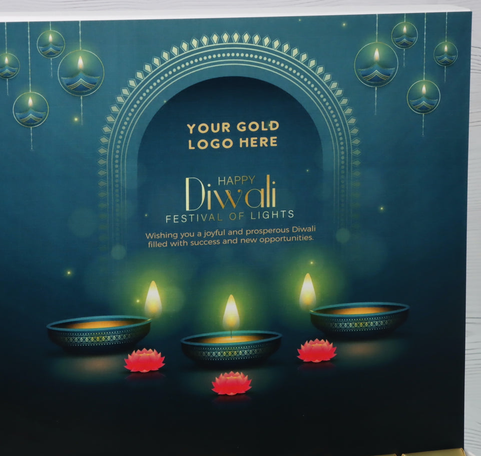 Corporate customized diwali designed premium chocolate small hamper