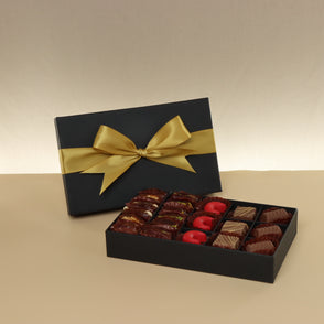 Premium chocolate & dates 15-pc black...