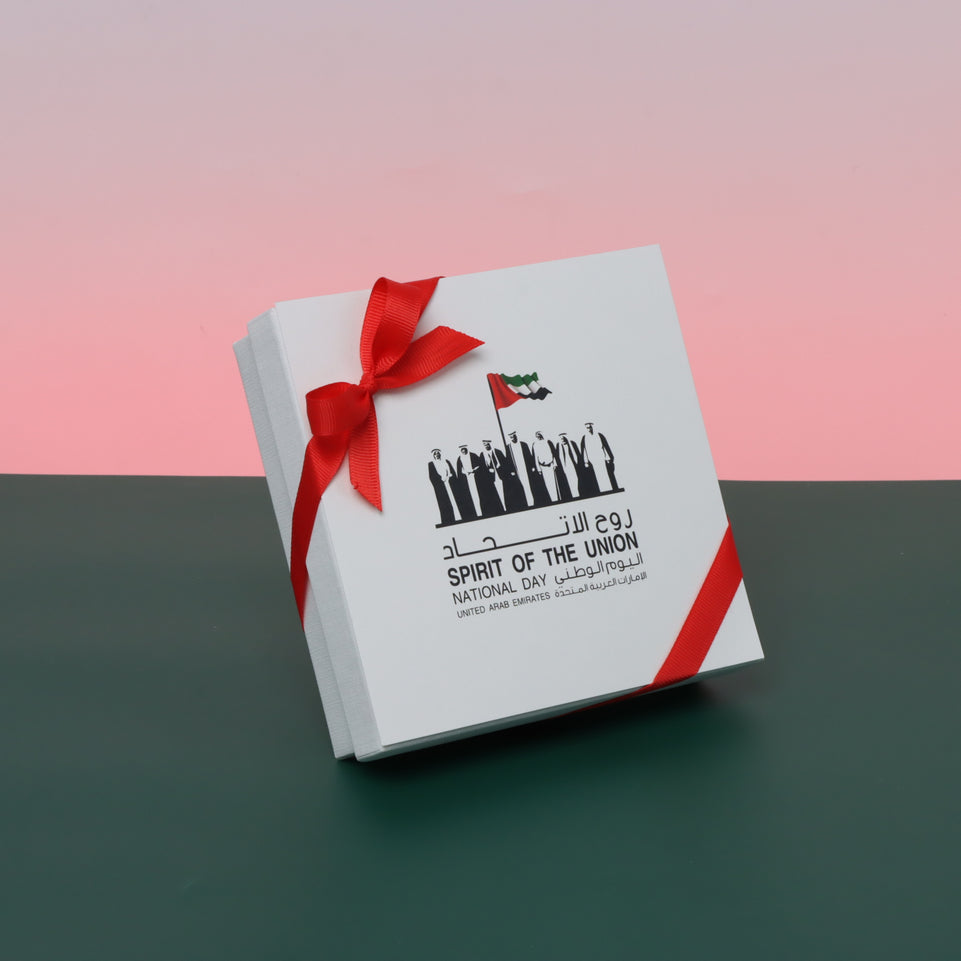 Spirit of the union national day with flag designed premium chocolate 9 piece hard box