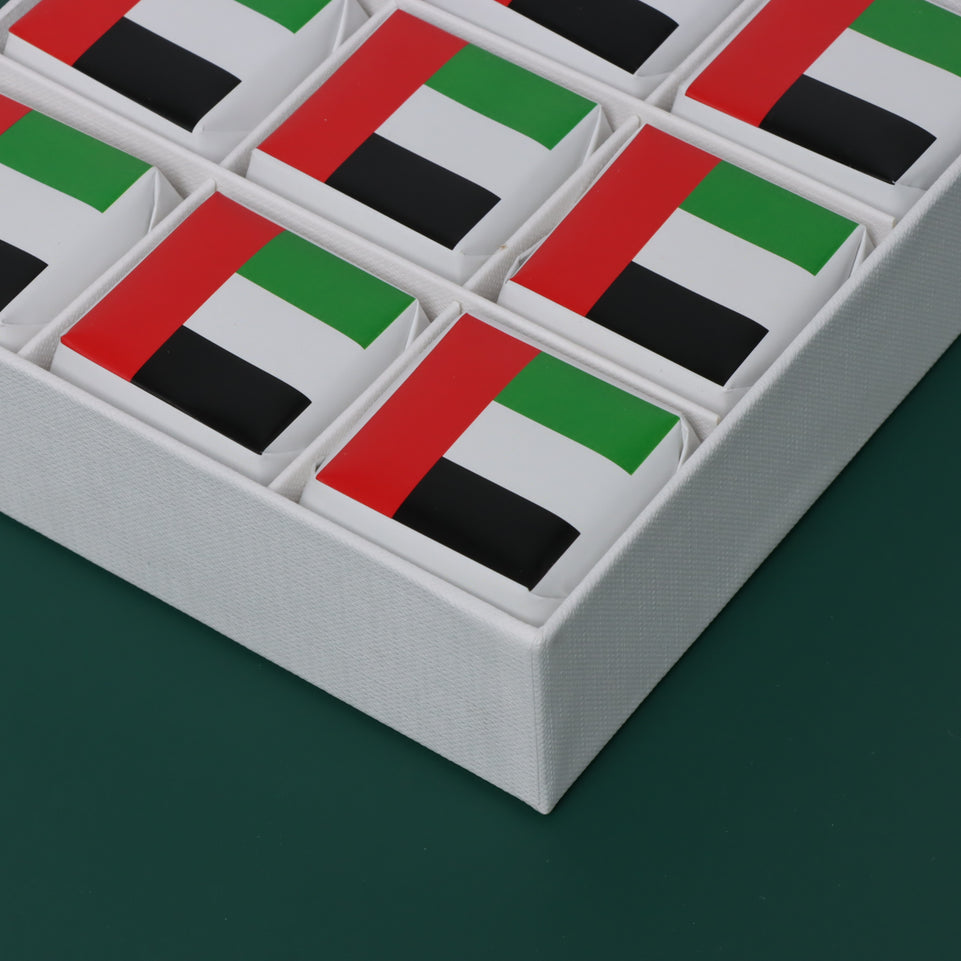 Spirit of the union national day with flag designed premium chocolate 9 piece hard box