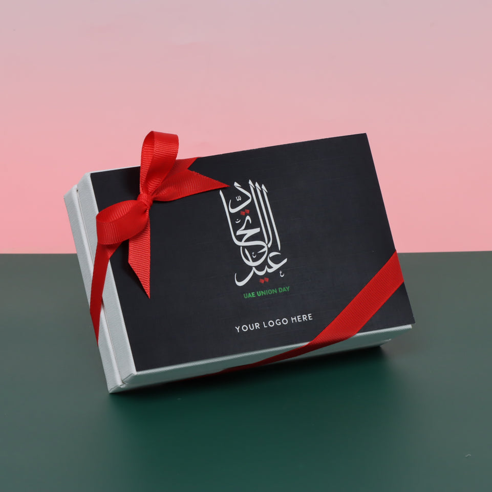 Set of 8 Arabic calligraphy national day chocolate 6-piece hard box