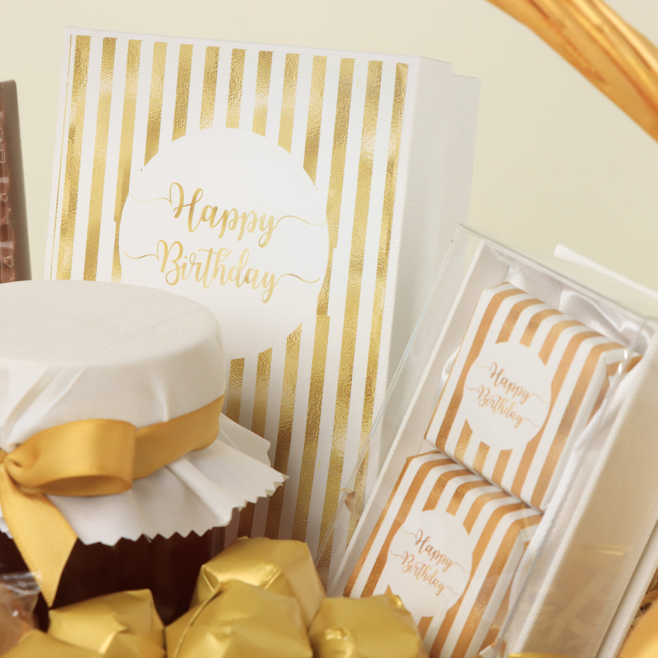 Happy birthday designed premium chocolate medium basket