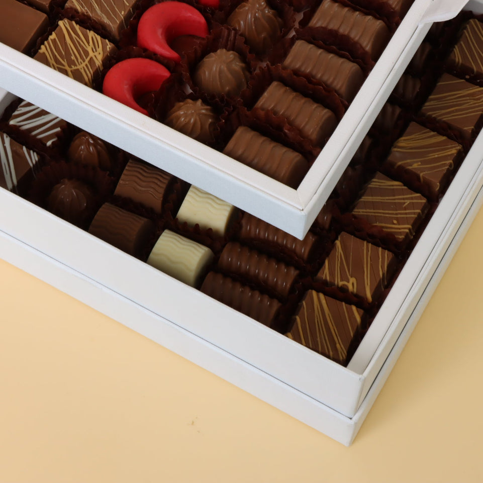 Premium chocolate 2-layer hard box