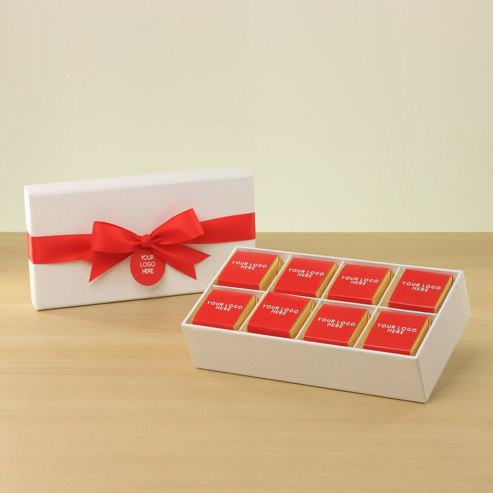 Set of 6 Corporate customized premium chocolate 8P hard box