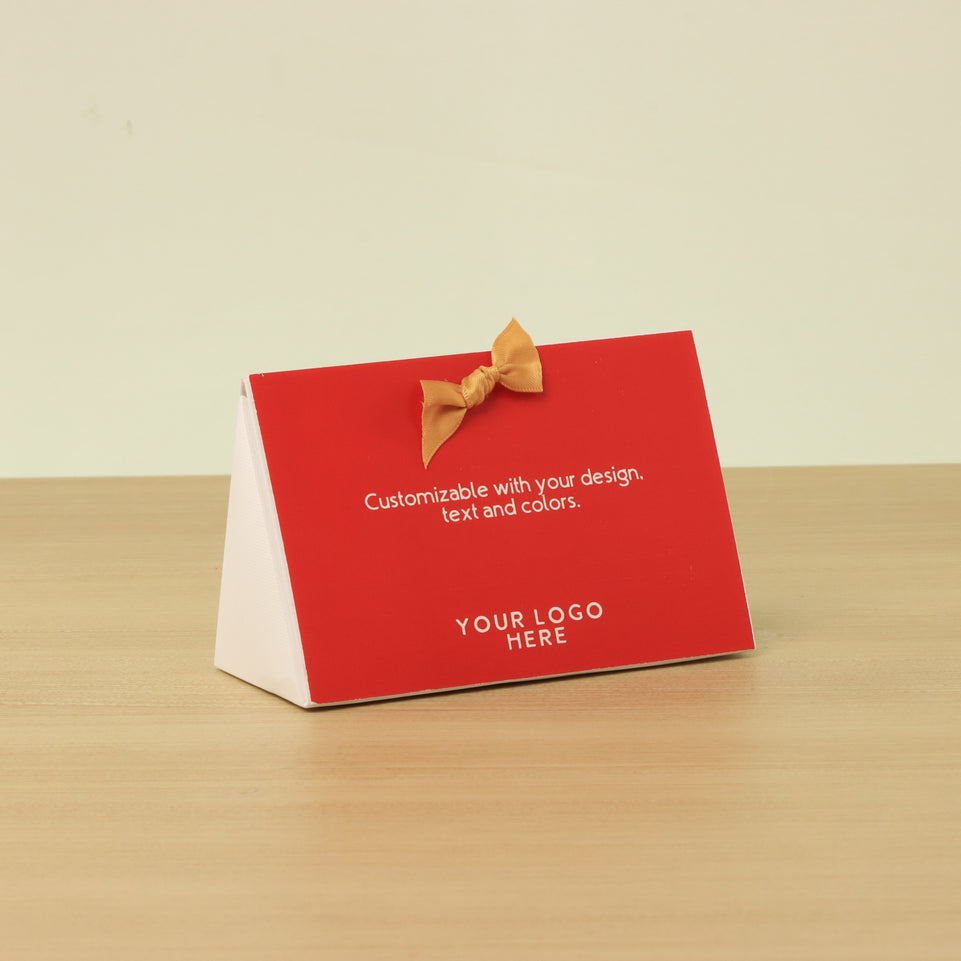 Set of 20 Corporate customized premium unwrapped triangle box
