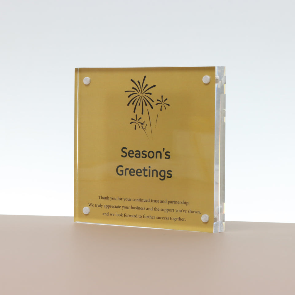 Set of 20 Corporate Christmas designed acrylic frame giveaway in hard box