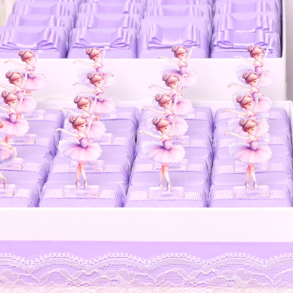 Luxury ballerina designed premium chocolate wood tray