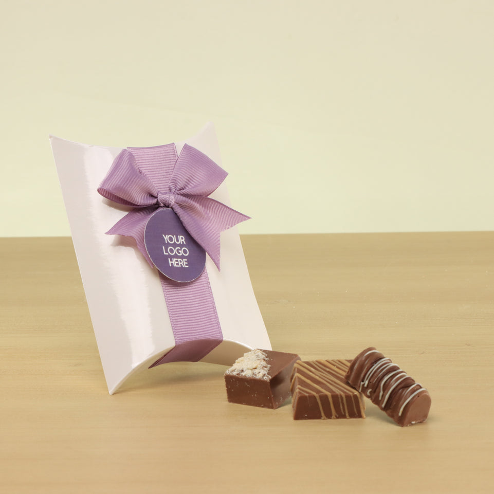 Set of 20 Corporate customized premium chocolate pillow box giveaway