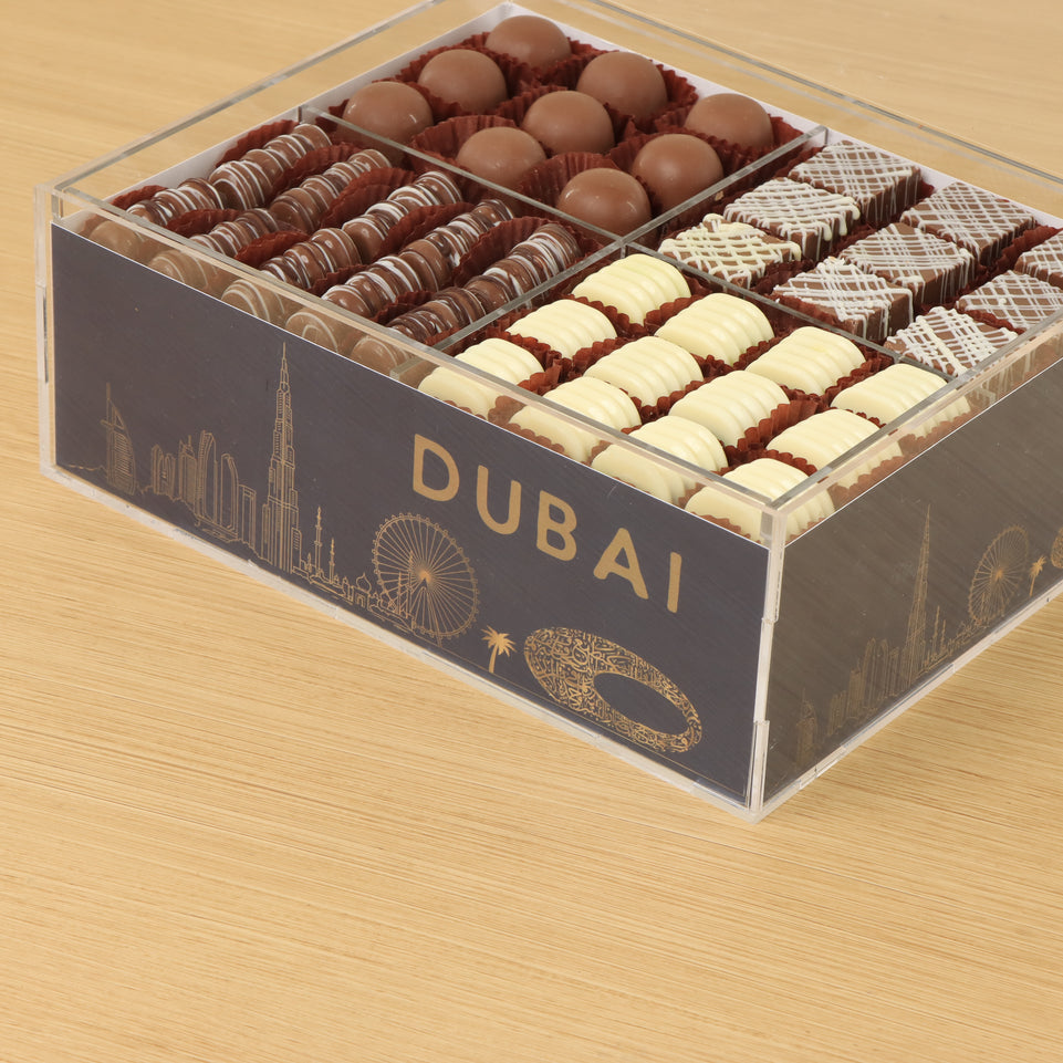 DUBAI design premium chocolate gift acrylic box