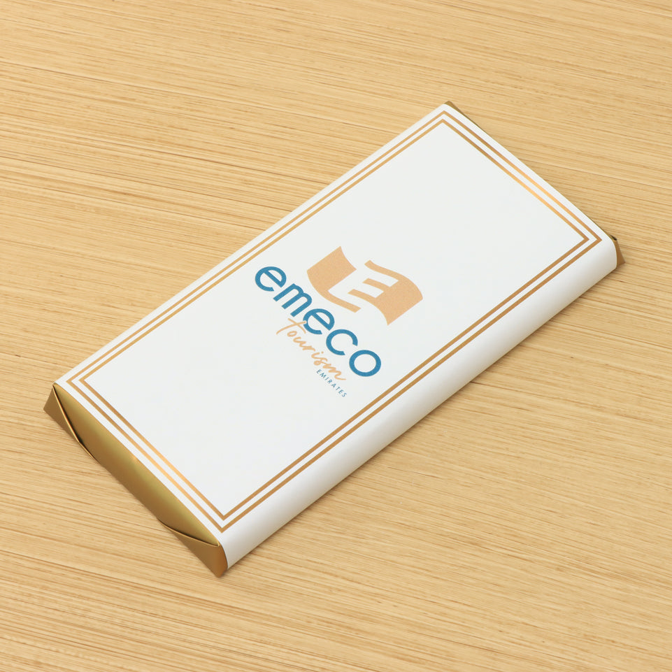 Set of 10 Corporate customized premium plain milk chocolate bar