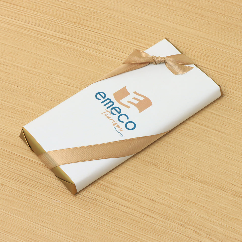 Set of 10 Corporate customized premium plain milk chocolate bar