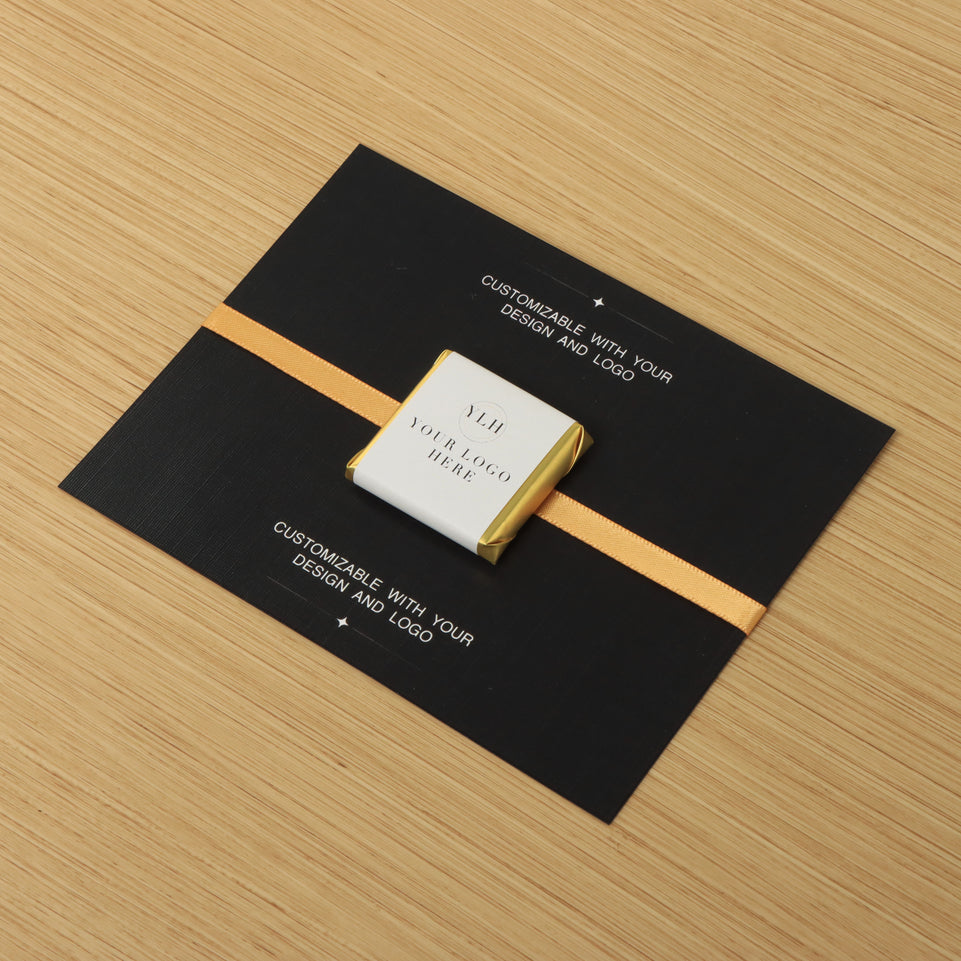 Set of 50 Corporate customized premium thin chocolate card