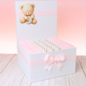 Baby girl teddy designed premium choc...