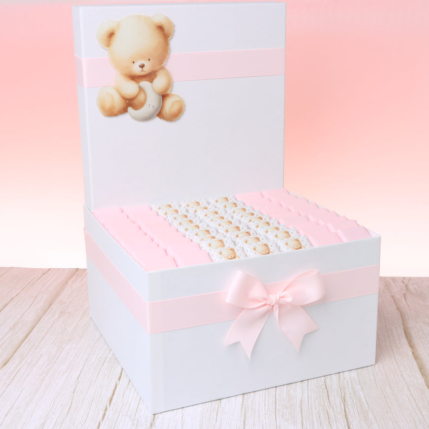 Baby girl teddy designed premium chocolate extra large hamper
