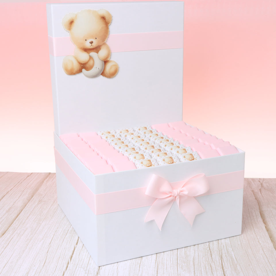 Baby girl teddy designed premium chocolate extra large hamper