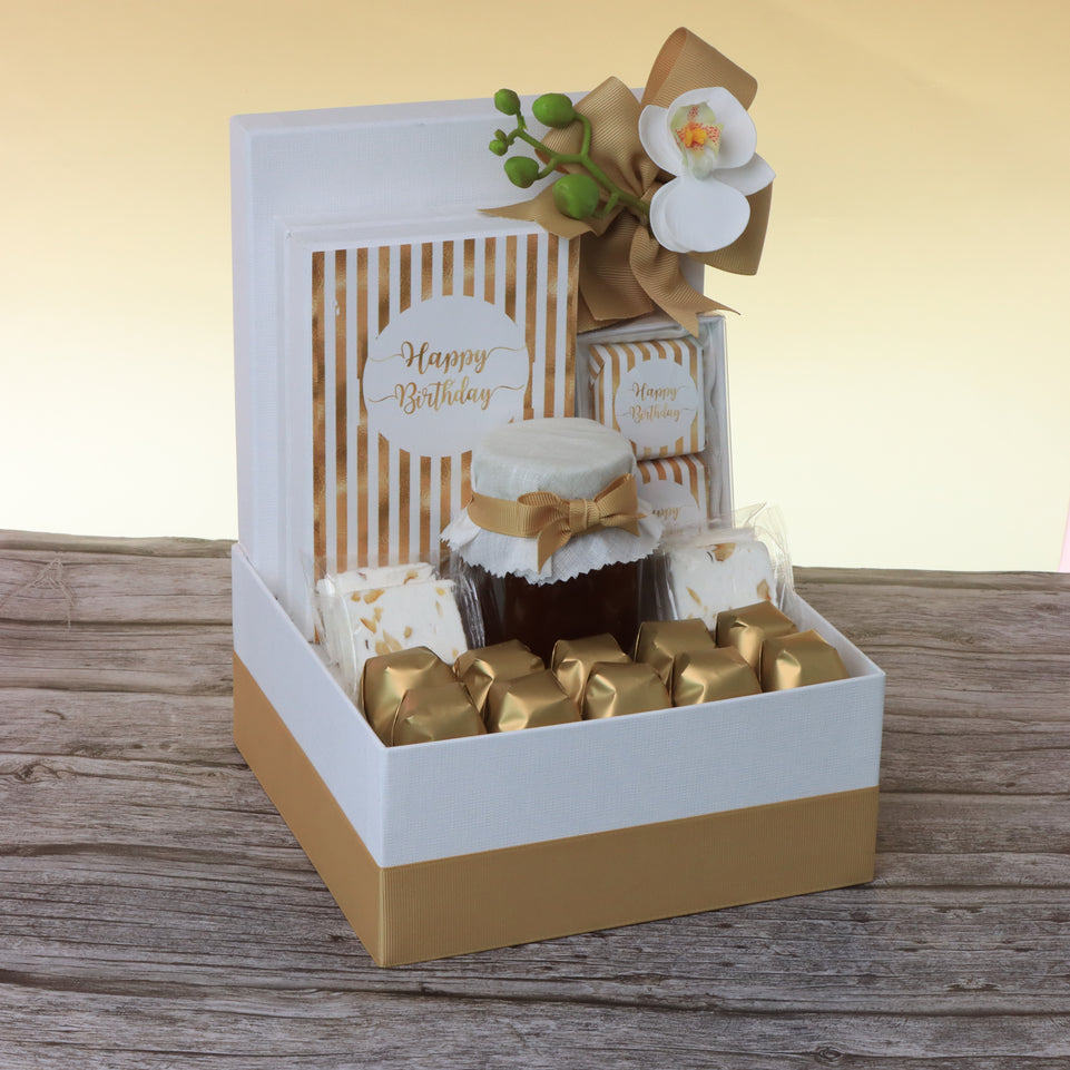 Happy birthday designed premium chocolate & sweets hamper