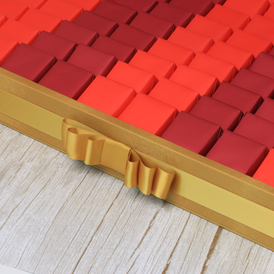 Happy diwali candle lights designed premium chocolate large leather tray