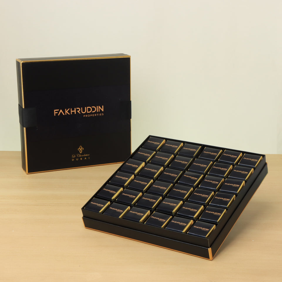 Set 2 Corporate customized premium chocolate luxury black box