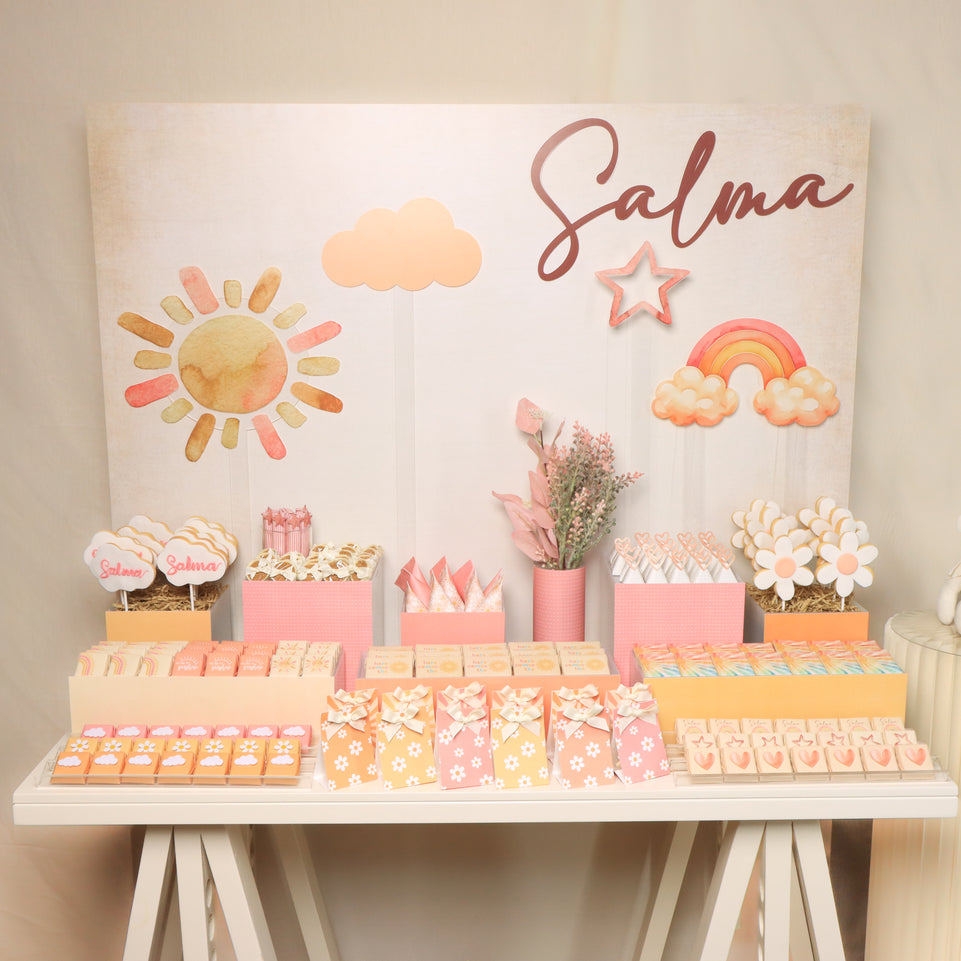 Baby girl sunshine theme design premium chocolate arrangement