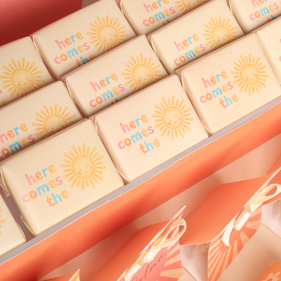 Baby girl sunshine theme design premium chocolate arrangement