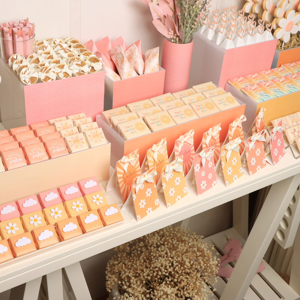 Baby girl sunshine theme design premium chocolate arrangement
