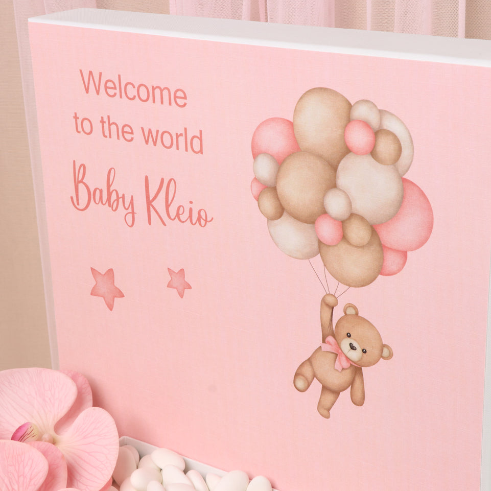 Baby girl teddy designed premium chocolate extra large hamper