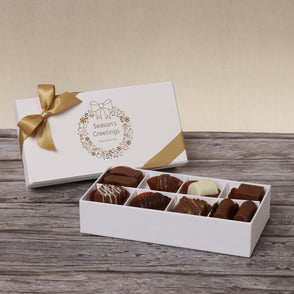 Set of 6 Season's greetings wreath de...