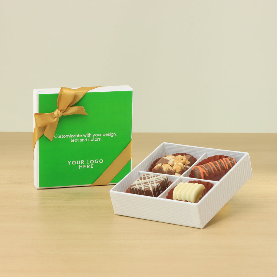Set of 15 Corporate customized premium chocolate 4P hard box