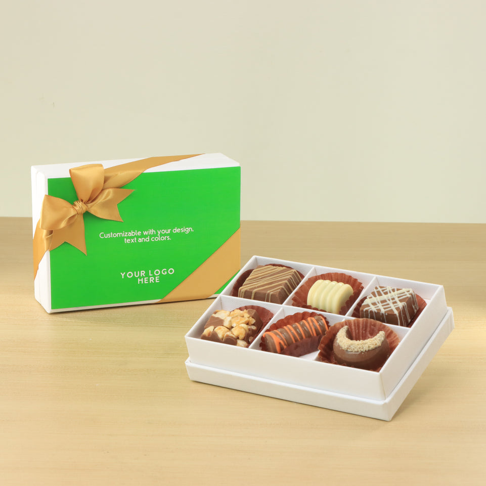Set of 8 Corporate customized premium chocolate 6P hard box