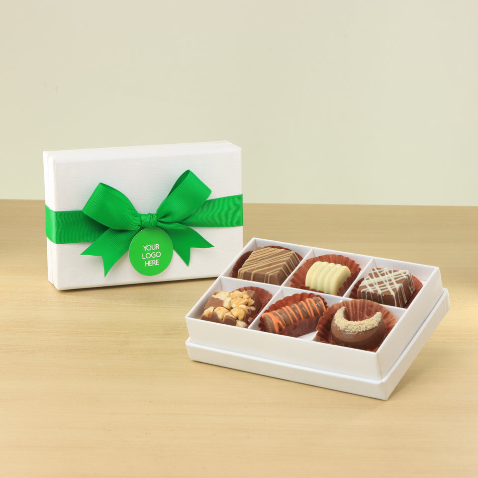 Set of 8 corporate customized premium chocolate 6P hard box