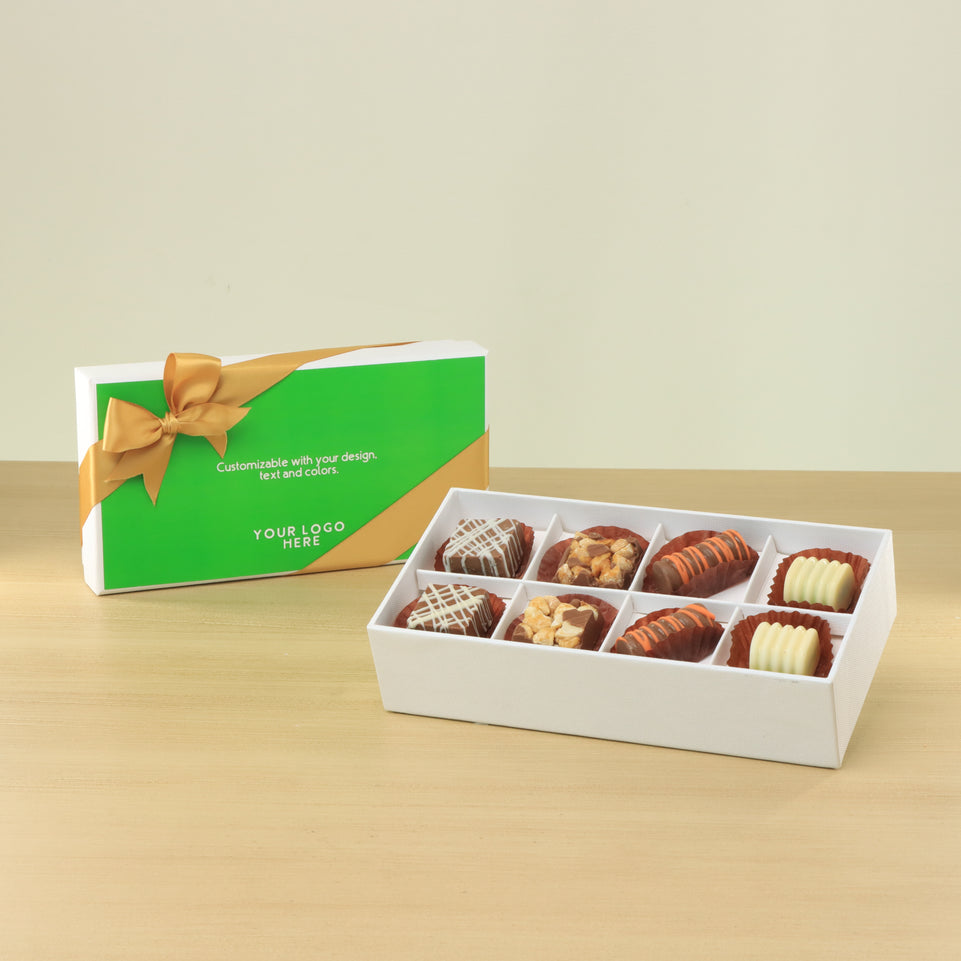Set of 6 Corporate customized premium chocolate 8P hard box