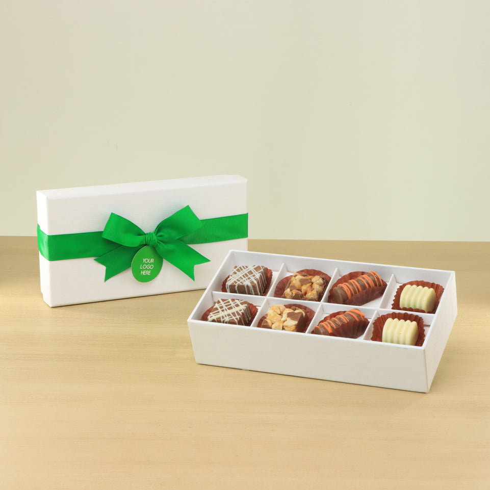 Set of 6 corporate customized premium chocolate 8P hard box