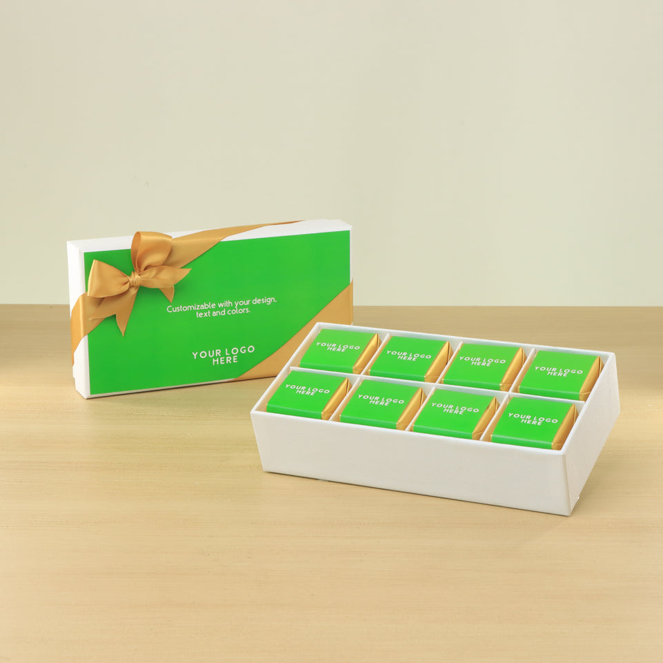 Set of 6 corporate customized premium chocolate 8P hard box