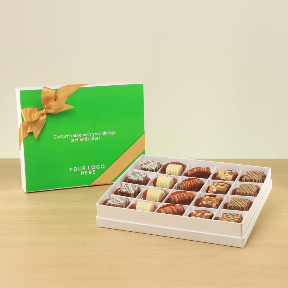 Set of 3 corporate customized premium chocolate 20P hard box