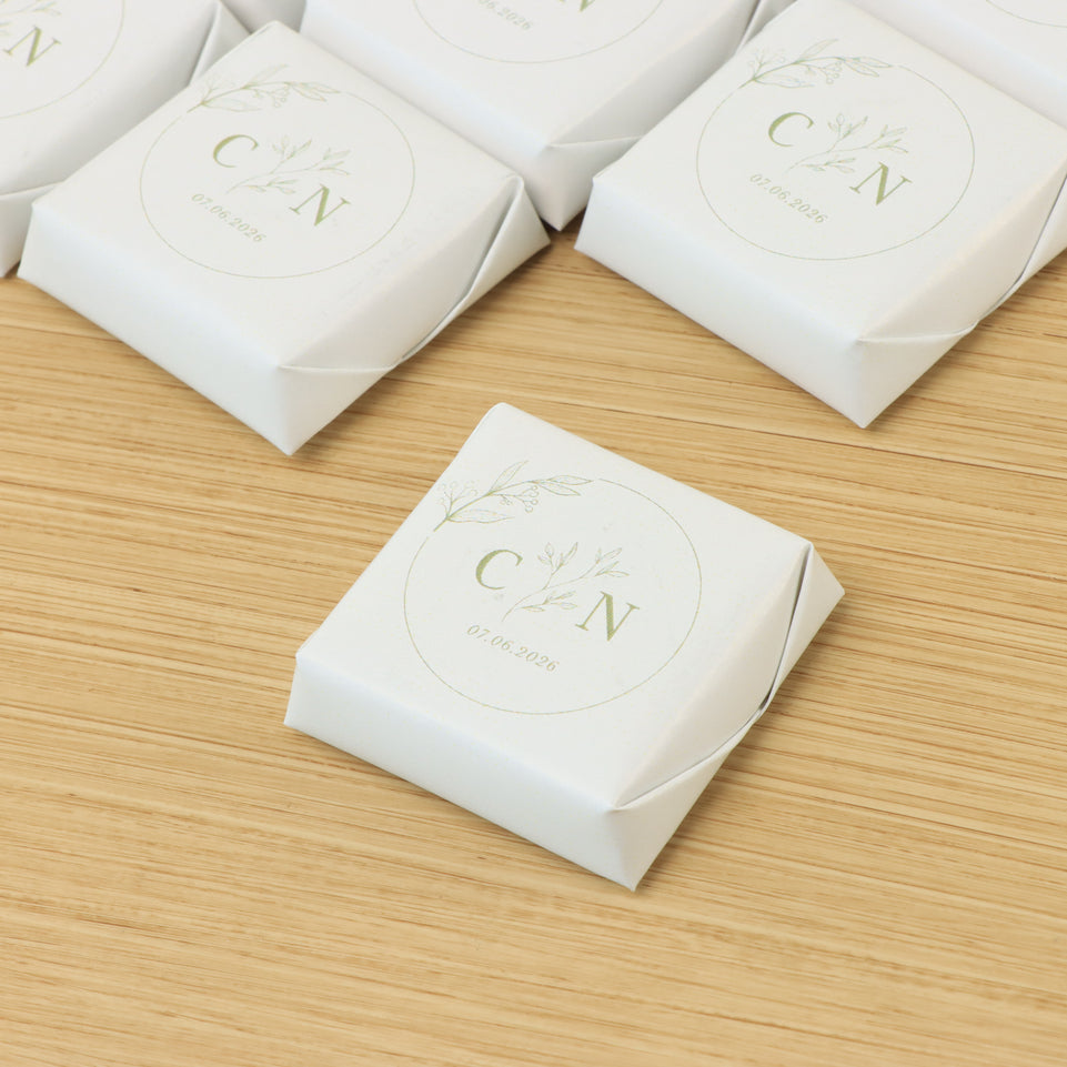 Wedding favors minimalist design premium loose chocolate