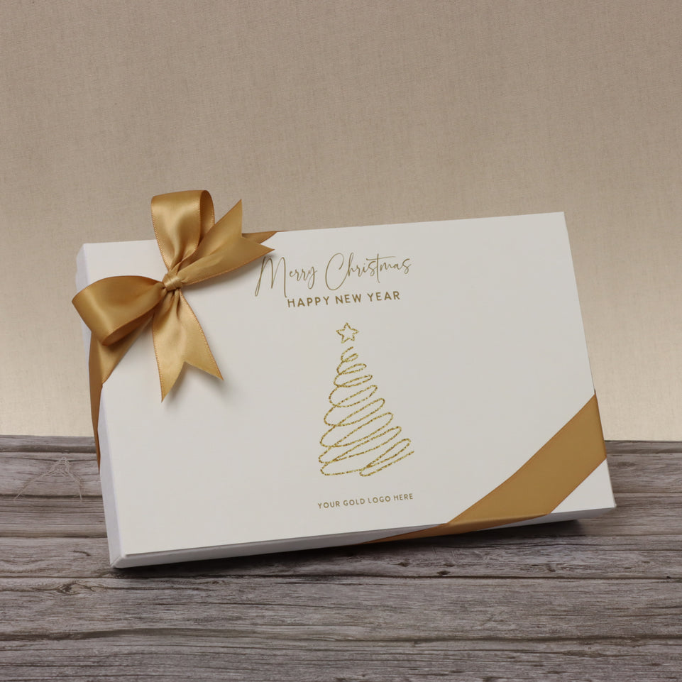 Merry Christmas & happy new year designed premium chocolate 15 piece hard box