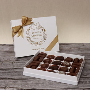 Season's greetings wreath designed pr...