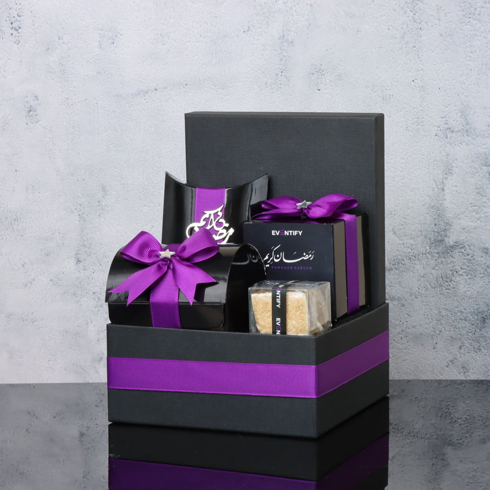 Corporate customized Ramadan designed chocolate & sweets medium hamper