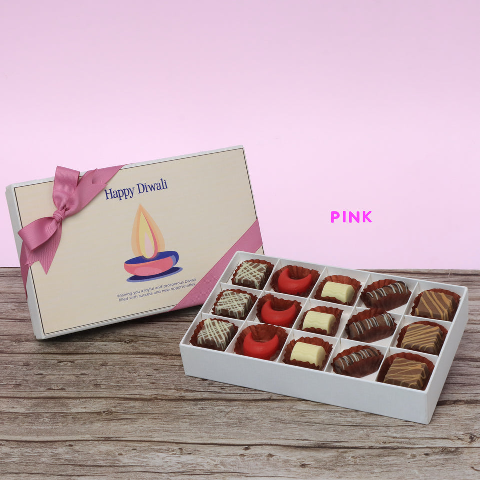 Happy diwali candle designed premium chocolate 15P hard box
