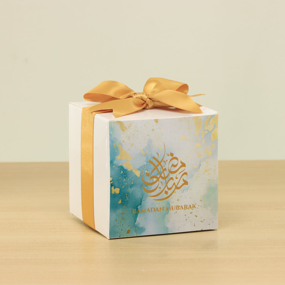 Set of 20 Ramadan Eid Mubarak designed premium chocolate cube box giveaway