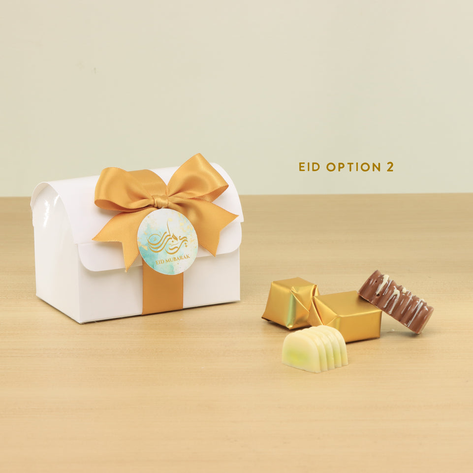 Set of 20 Ramadan Eid Mubarak designed premium chocolate chest box giveaway