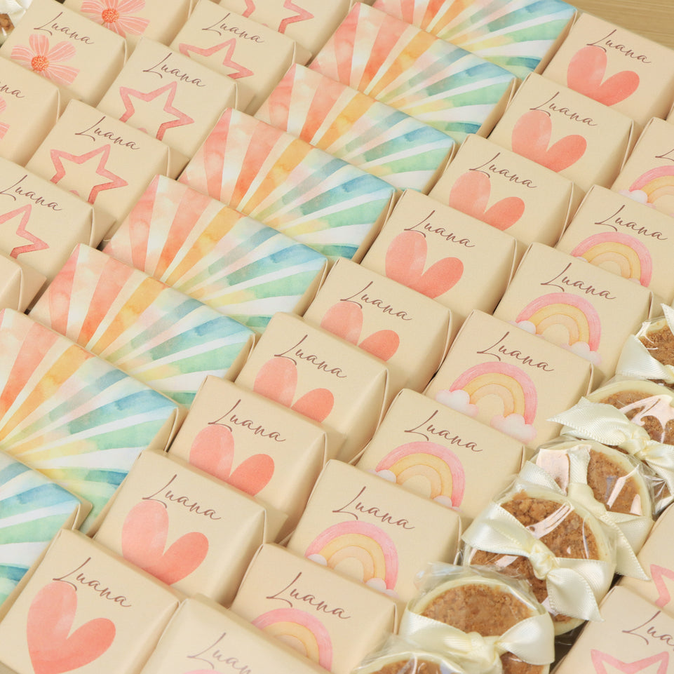 Baby girl sunshine theme design premium chocolate large leather tray