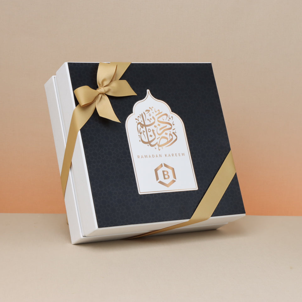 Ramadan customized premium chocolate & dates 2-layer hard box