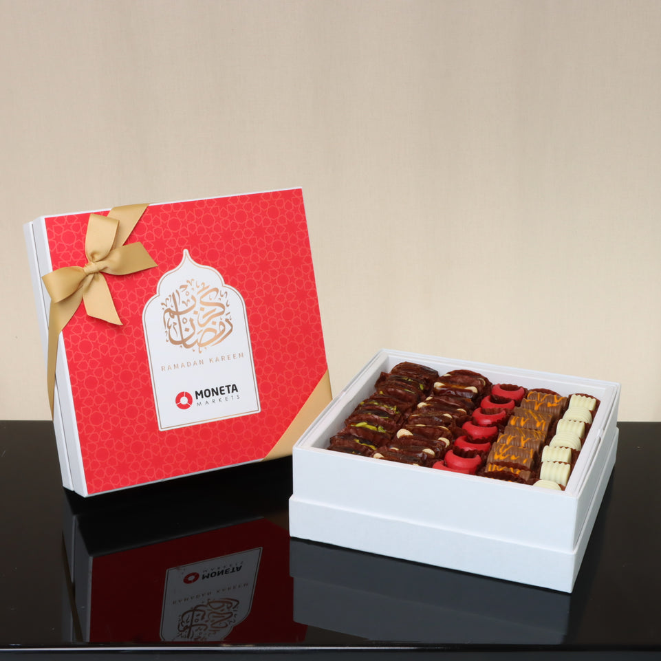 Set of 2 Corporate customized premium chocolate & dates hard box