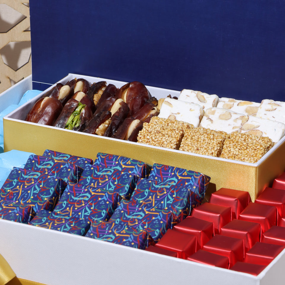 Ramadan mubarak designed chocolate & sweets extra large hamper